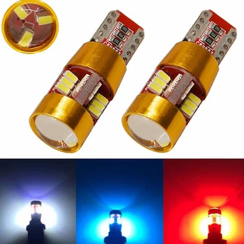 

100PCs Canbus Car Styling Clearance Dashboard Door Error Free Lights Interior Lighting T10 W5W 194 3014 27 SMD LED Light 12V