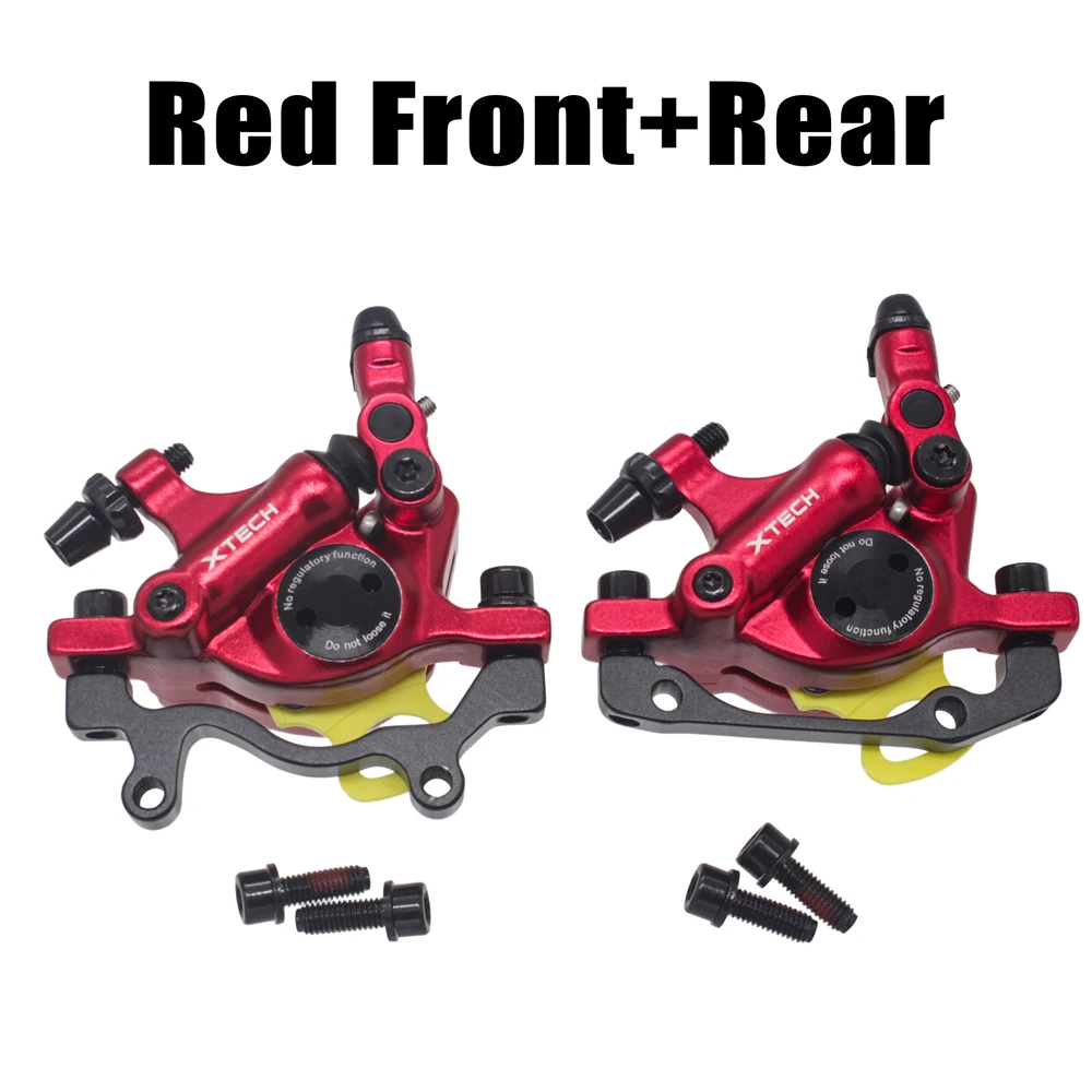 Red A Pair Зум XTECH HB100 MTB линия потянув гидравлического дискового тормоза с роторы 120/140/160 мм для спортивной камеры Xiao mi M365 mi Электрический скутер - Цвет: Red A Pair
