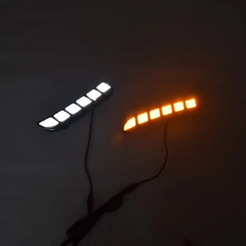 

LED CAR DRL 12V Daytime Running Light Daylight Fog Lamp with Turn Signal for Ford Explorer 2016 2017