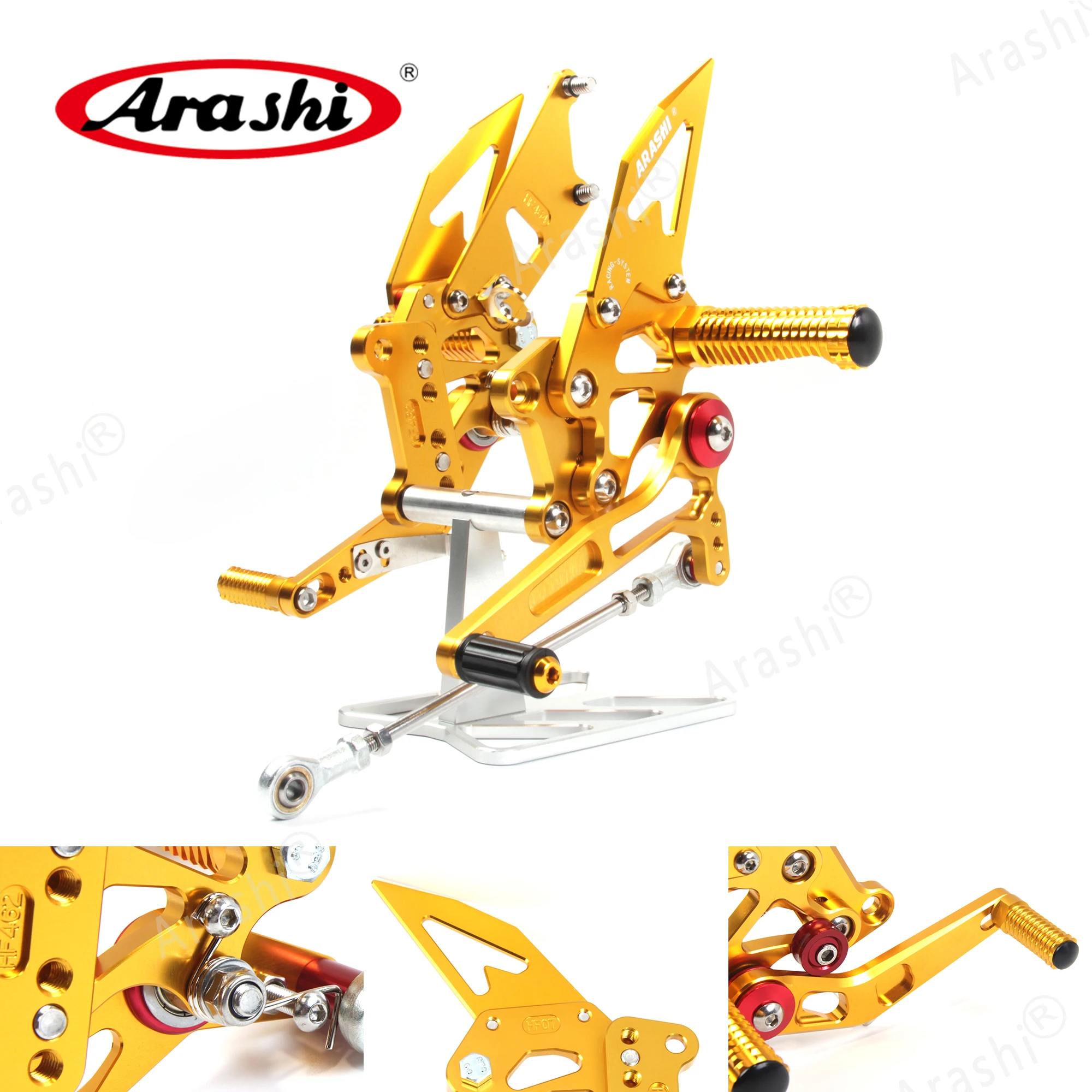 Arashi CNC Регулируемая Rider задняя Подножка для KAWASAKI NINJA 250R 2008-2012 подножки задние наборы отдых 250 R 2009 2010 2011 08