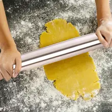 Нержавеющая сталь скалка для выпечки печенья торт тесто удобный ролик Горячая кухонный гаджет поставка