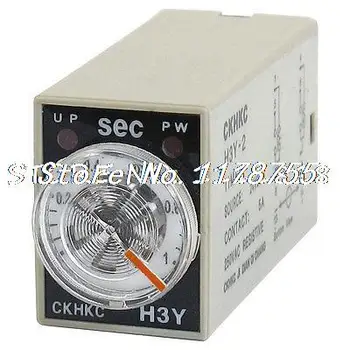 

DC 24V 8P Terminals DPDT 1 Seconds 1S Delay Timer Time Relay H3Y-2