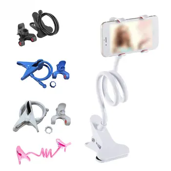

Universal Mobile Phone Gooseneck Stand Holder Stents Flexible Bed Desk Table Clip Bracket for Phone Holder Arm