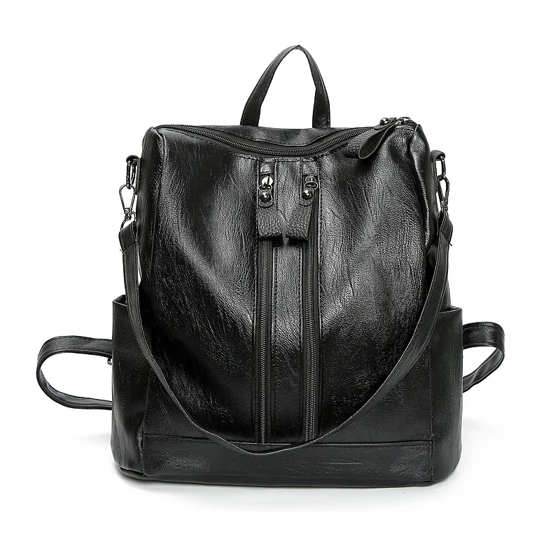 Рюкзак женский стиль корейский стиль тренд Pu мягкая кожа Versitile модный простой для колледжа Повседневный стиль рюкзак