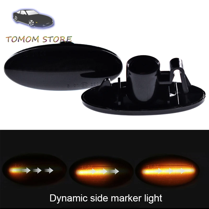 

led side turn indicator signal sequential blinker lights for Nissan Cubr Juke Leaf Micra March Note NP300 Qashqai Tiida X-trail