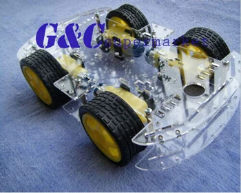 

NEW 4WD Robot Smart Car Chassis Kits car with Speed Encoder diy electronics