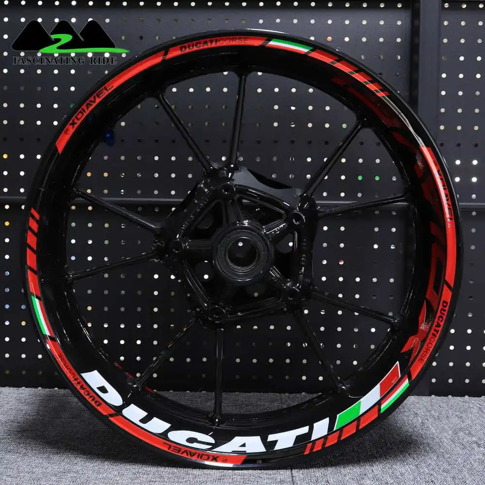 

Applicable to Ducati XDiavel motorcycle waterproof reflective sticker refitting personalized 17-inch wheel