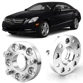 

2pcs Wheel Spacers Centric Hub Adapters 5x4.4 66.6mm 14x1.5 Stud For Benz W212