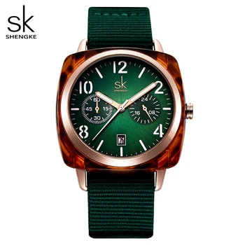 

Shengke Fashion Women Watch Nylon Quartz Wristwatch Lady Watch Relogio Feminino Montre Femme Horloge Zegarek Damski Reloj Mujer