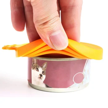 

Reusable Pet Daily Health Supplies Pet Silicone Canned Lid Cover Dog Cat Food Storage Top Cap Cover Sealed Can LidFeeders Food
