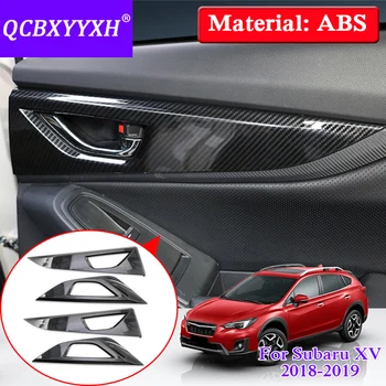 

QCBXYYXH Car Styling 4pcs Inner Door Handle Box Sequins For Subaru XV Impreza 2018 Internal Door Bowl Stickers Interior Frame