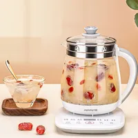 220V 1.5L Household Electric Kettle Automatic Glass Health Preserving Pot Portable Mini Multi Cooker Tea Dessert Cooker 1