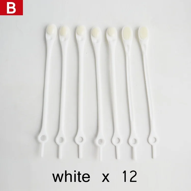 B white 12 шт. эластичные шнурки без завязок, ленивые плоские силиконовые шнурки для бега, беговые кроссовки, растягивающиеся шнурки, Быстрая блокировка, шнурки для обуви без шнуровки - Цвет: B white