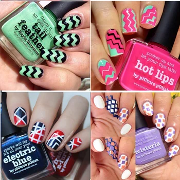 

100pcs/set Nail Art Water Decal Stickers White Black Geometric Transfer Decal Manicure Adhesive Sliders Decor