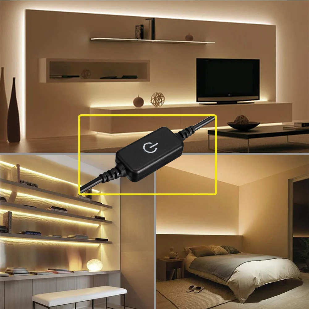 5V USB мощный сенсорный светодиодный светильник с одним контроллером белый/теплый белый 2835 SMD HD tv Настольный ПК экран тыловая подсветка
