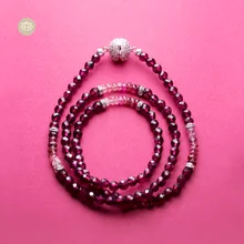 Фиолетовый и фиолетовый зубы черный браслет с турмалинами внешний вид красивый Лебедь подружки Изысканные Подарки