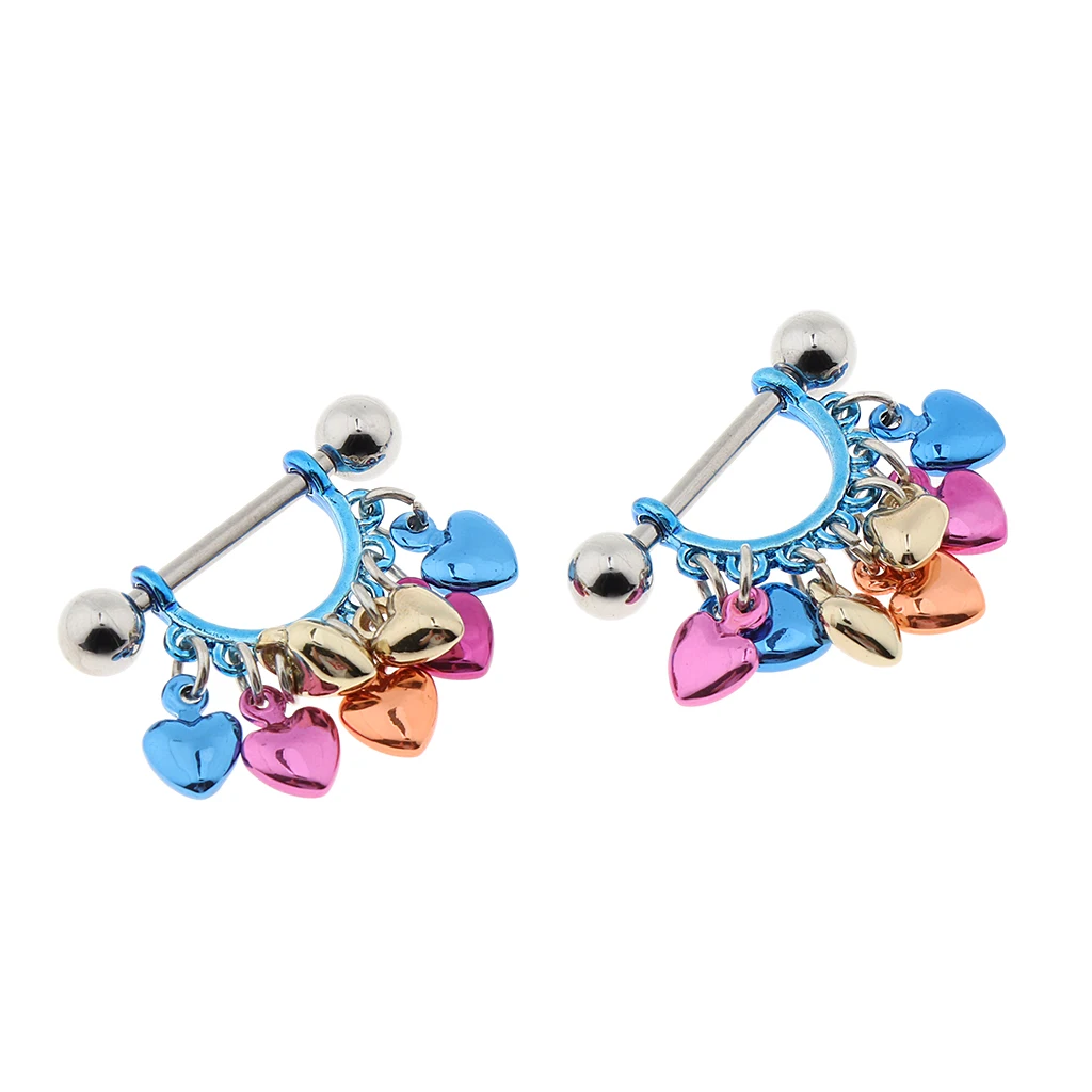 Colorful Nipple Ring Piercing Jewelry Nipple Tongue Ring More Designs Chosen Pentagram Heart