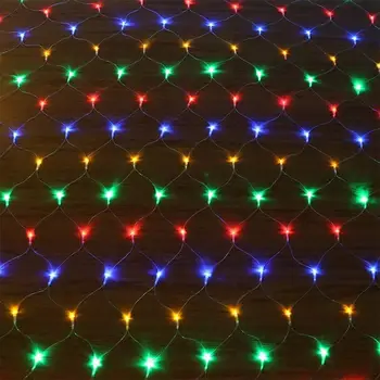 

Led Waterfall Net Mesh String Light 3x3M 8Modes Window Curtain Christmas Fairy Light Holiday Wedding Party Decoration Lights