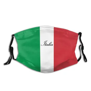 

Italian Flag Of Italy Italia Reusable Face Mask Anti Haze Dust Protection Cover Respirator Muffle Mask with Filters