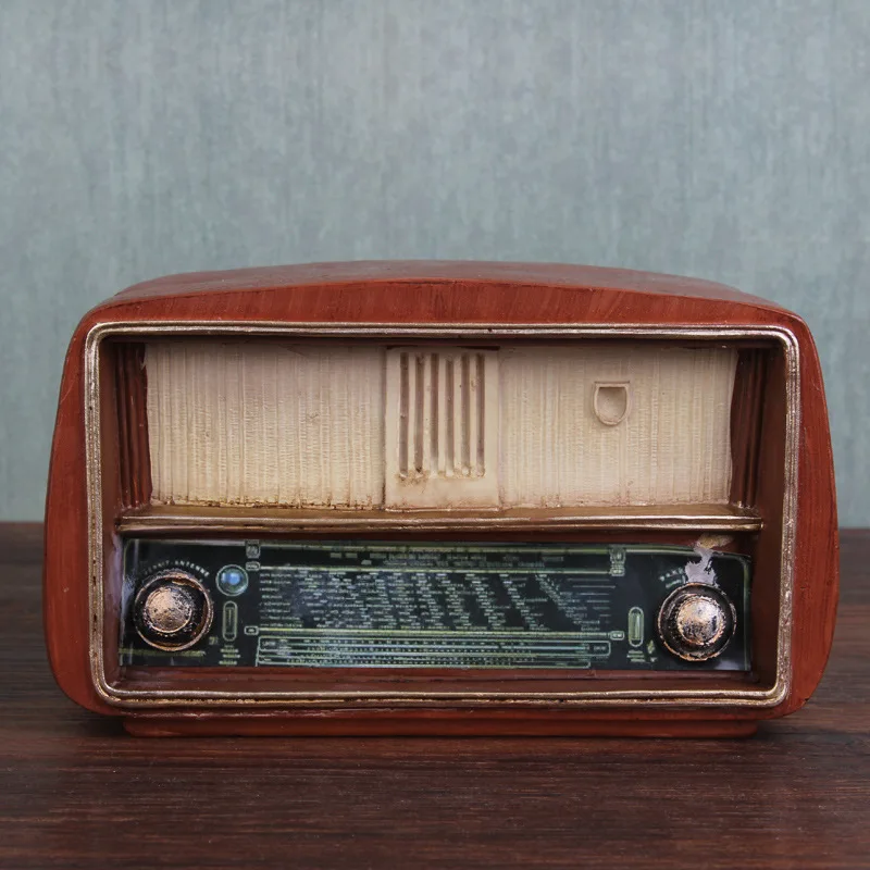 

HOT Nostalgic Radio Retro Style Crafts Unique Home Craft Decoration Ornament TI99