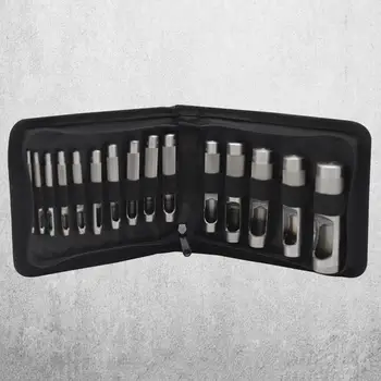 

15Pcs 3-25mm Quality Punching Leather Hole Punch Round Steel Leather Craft Hollow Hole Punch Gadget Plastic Hole Hardware Tool