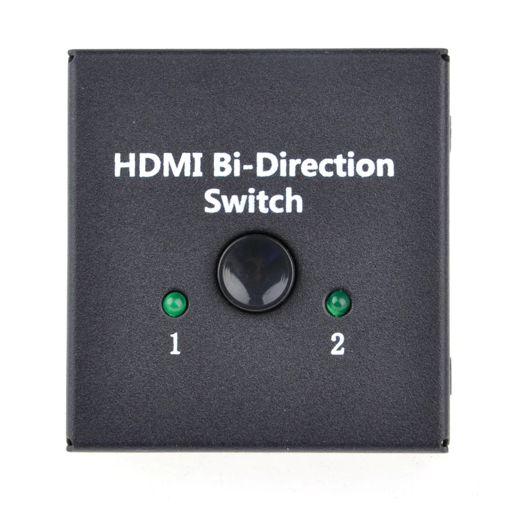 Переключатель HDMI 2 порта двунаправленный ручной переключатель x 1/концентратор-HDCP 5*5,2*2 см Plug& Play