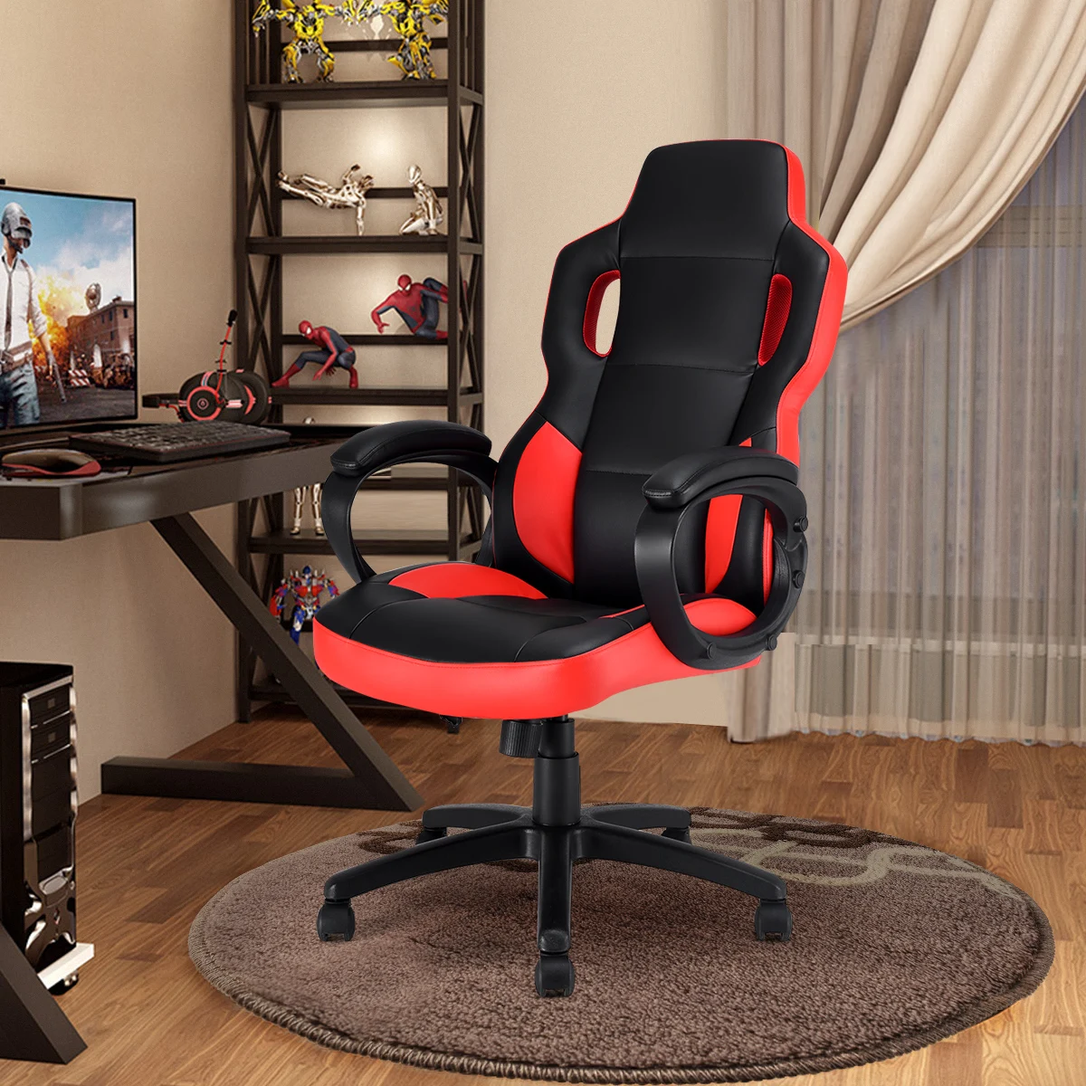  Costway Gaming Chair Executive Office Chair Racing Style Swivel Desk Task Computer Chair