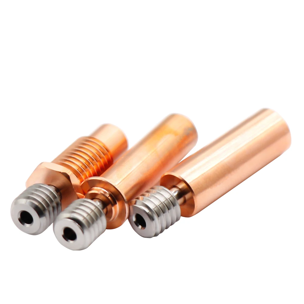3D Printer Throat Bi-Metal V6-Crazy CR6 SE CR10-Tcrazy MK8 Heat Break Copper & Stainless Steel All-Metal for Ender3 E3D HOTEND 3d printer hotend 3d printer parts