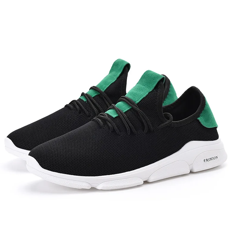 Discount 2020 Spring New Men's Casual Sneakers Men Shoes Loafers Air Mesh Lace-up Breathable Light Europe Style Brand Design | Обувь