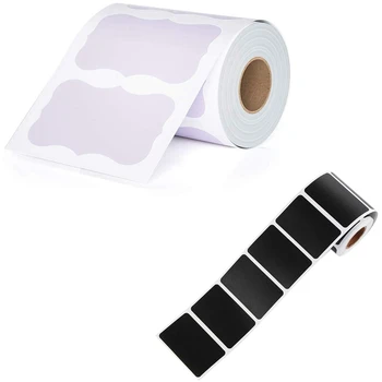 

HOT-900Pcs Chalkboard Stickers Label Reusable Diy Writable Stickers - 300Pcs 8 x 5 x 3Cm & 600Pcs 5.5 x 3.5Cm