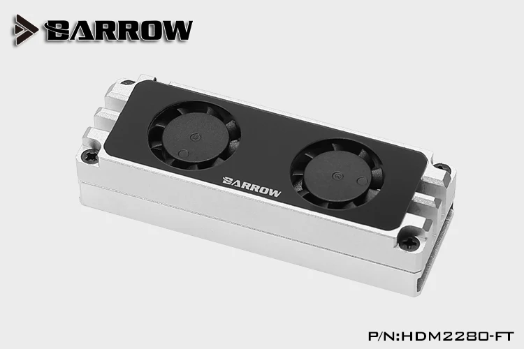 Barrow 2280 22110 Pcie Sata m2 Nvme Ssd Duplo Ventilador Dissipador de Calor Hdm2280-ft - Imagem 4