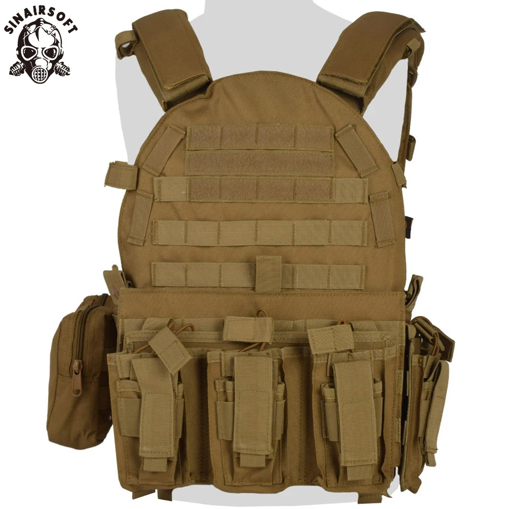 

Тактический жилет SINAIRSOFT для страйкбола, охоты на открытом воздухе, штурма, CS, военная армия, сброс, боевой журнал, жилет для тела LY1807