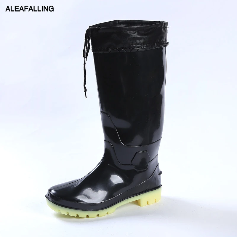 Aleafalling Rain Boots Thicken Warm Waterproof Labor Slipon