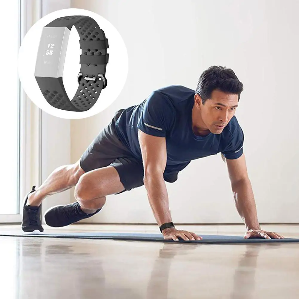 Силиконовый ремешок для часов Fitbit Charge 3 браслет ремешок на запястье для Fitbit Charge 3 Band мягкие спортивные Сменные аксессуары