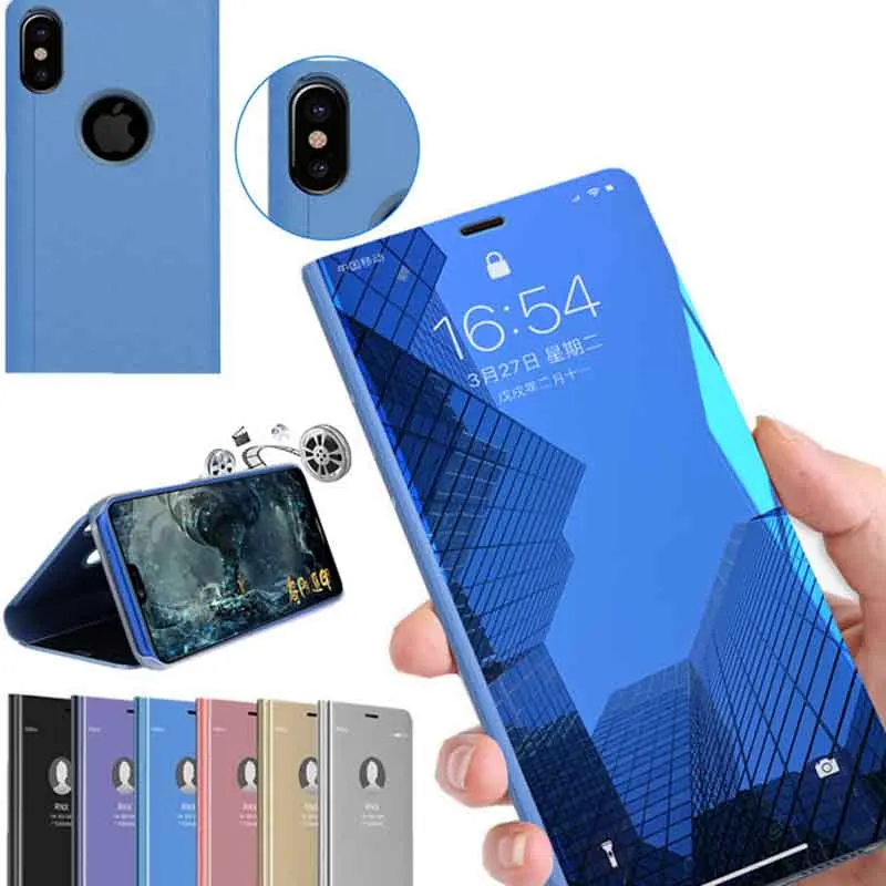 Флип чехол для телефона iphone xr x xs max 11 12 pro модный зеркальный apple Capa 7 8 6 plus 5 роскошный
