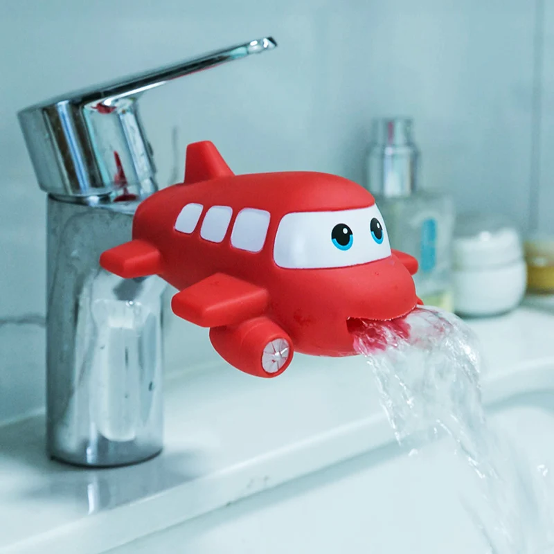 Children Bathroom Animal Shape Faucet Extender Water-saving Cartoon Kids Baby Wash-hand Faucet extension bathrooms Baby Bath Tool