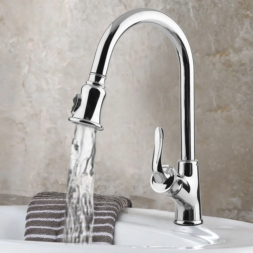 

JOMOO Extensible Mixer Tap 360 Degree Swivel Faucet Hot Cold Kitchen Sink Faucet Extendable Water Tap Kitchen Accessories