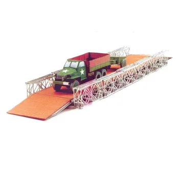 

1:72 Studebaker US-6 Bridge 3D Paper Model Manual DIY Paper Cutting Hobby Collection Diecast Bus Paper Model Toys for Children