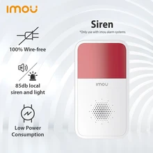 

Dahua imou Smart Wireless Strobe Siren Sound Flash Light Alarm Indoor with Lithium Battery 433Mhz For Home Security Alarm System