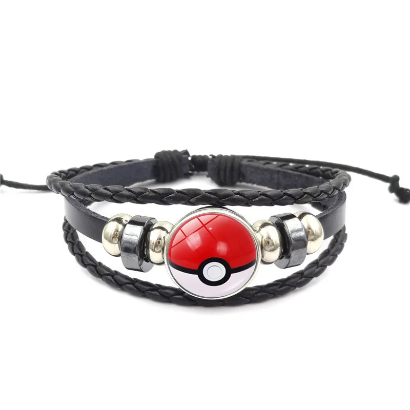 Браслет Poke Ball аниме покемон косплей покемон го время драгоценный камень кабошон металлический браслет для мужчин и женщин подарок