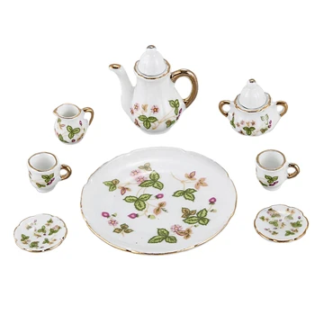 

1/6 Dollhouse Miniature Porcelain Coffee Tea cup set #C