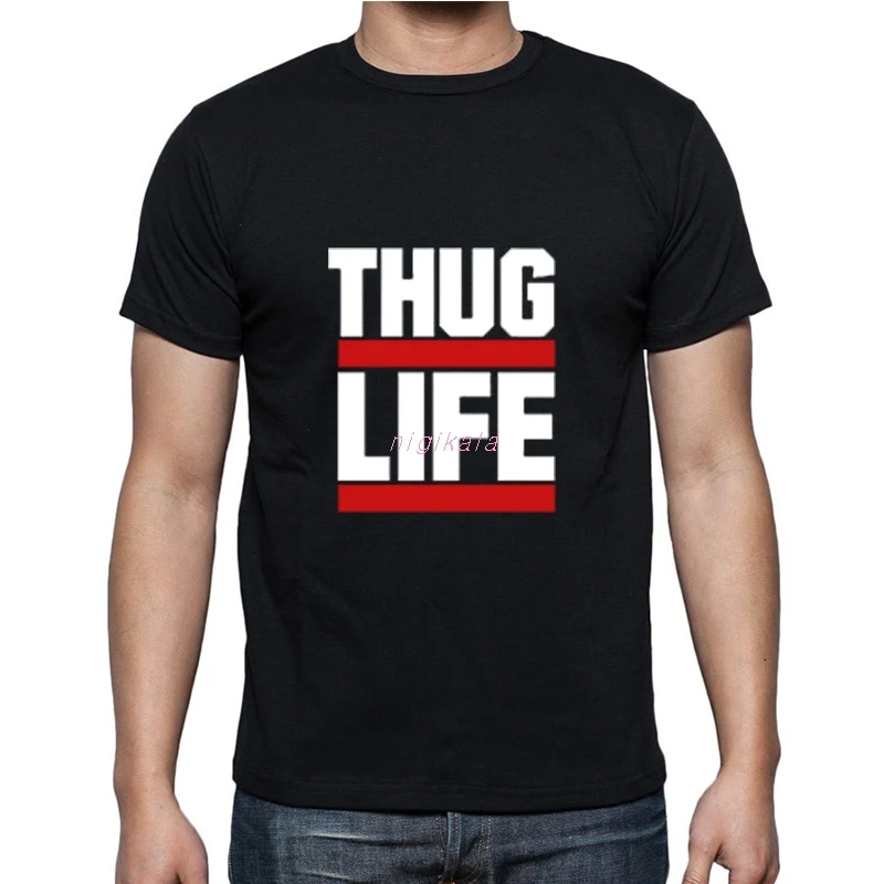 

2019 HOT New 2PAC T Shirt Men Short Sleeve O Neck Thug Life Man Tupac Shakur Streetwear Hip-hop Size XS-2XL