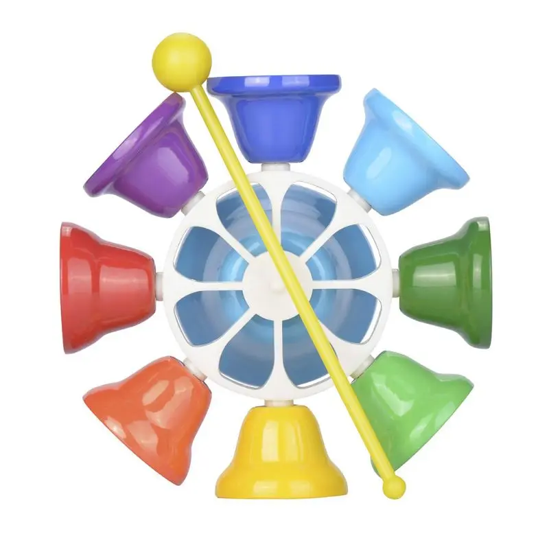 

Students School Handbells Colorful Clear Sound Multi-purpose Octave Teaching Aid Q6PB