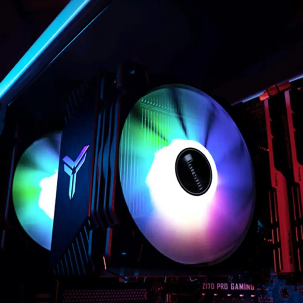 Кулер для ЦП Jonsbo CR1000 Tower кулер с RGB подсветкой DC 12 В 4 тепловые трубки ШИМ контакта