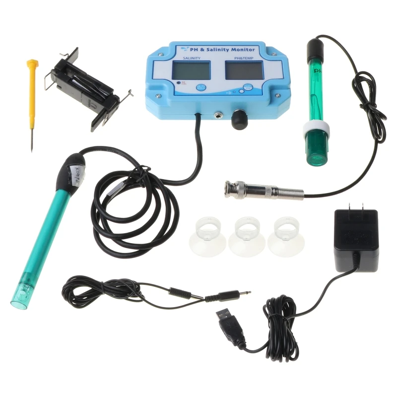 

3 in 1 Multi-parameter PH/Salinity/Temperature Meter Water Quality Tester R9JC