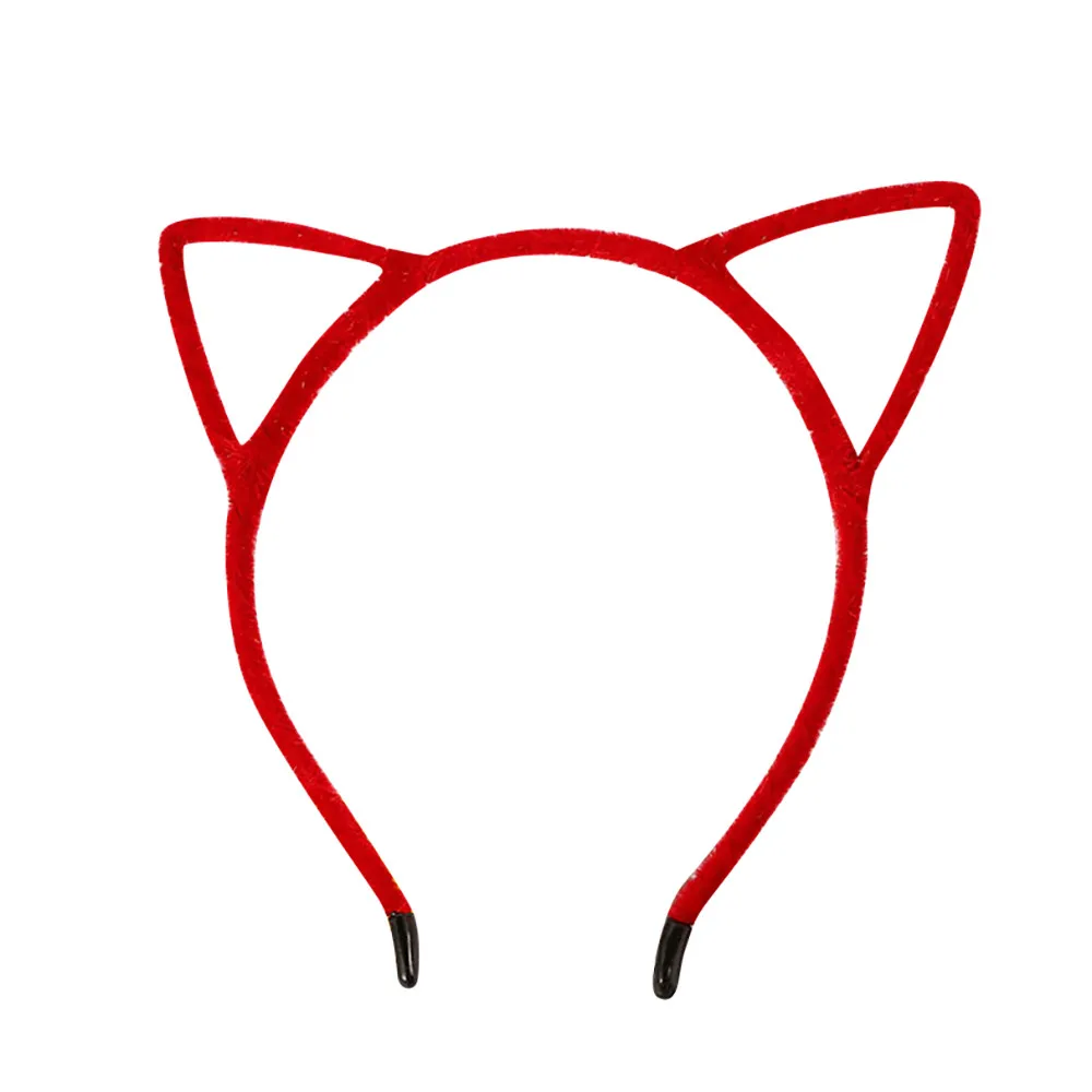  Girls Headband kids cute cat ears and velvet headband  Headwear Hair Accessories baby Washing Face Makeup Headwear