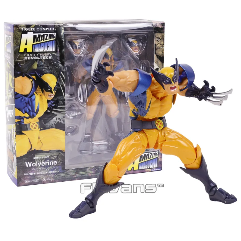 Anime Revoltech Amazing Yamaguchi Wolverine Action Figure X-Men Toy New No Box 