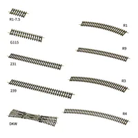 Ho 1:87 Scale Model Architecture Railway Track Toys Gifts Miniature Train Accessories for Diorama Scene Layout Kits 1