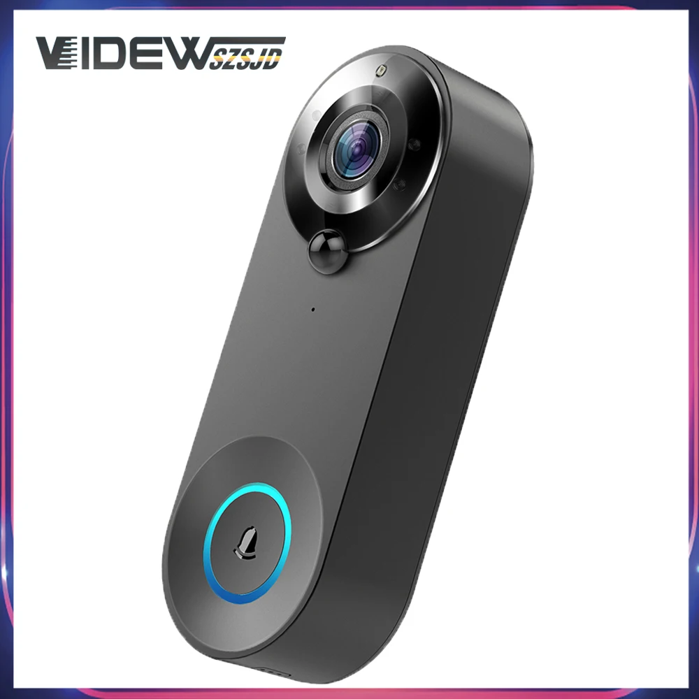 W3 Door Peephole Camera Wireless Doorbell For Smart Home, Mini Wifi Doorbell Tuya Voice