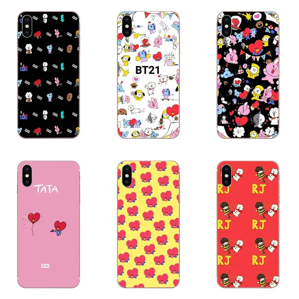 

For Huawei Honor Mate 7 7A 8 9 10 20 V8 V9 V10 G Lite Play Mini Pro P Smart On Sale Luxury Mobile Phone Shell Bt21 Cartoon